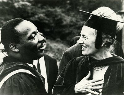 Martin Luther King, Jr. and Bryn Mawr College President Katharine McBride in 1966.