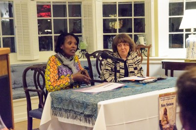 Activist Neema Namadamu and Interim Provost Mary Osirim