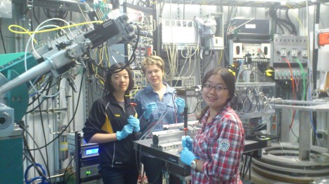 Yilun Tang, Alena Klindziuk, and Leqi Liu at the Argonne